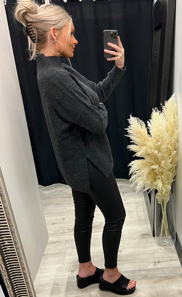 Megan knit - dark grey