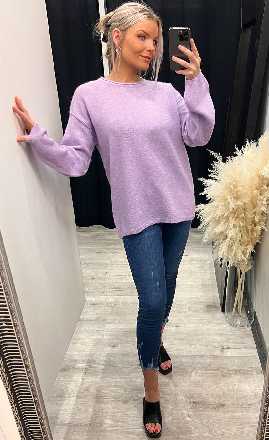 Juvia pullover - purple rose