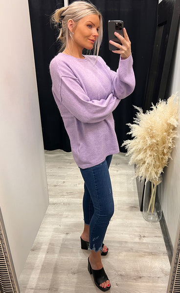 Juvia pullover - purple rose