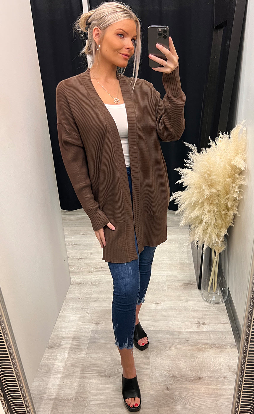 Besmock cadigan - choco