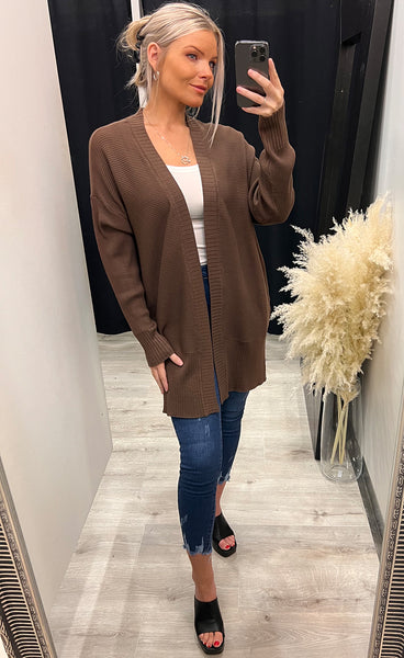 Besmock cadigan - choco