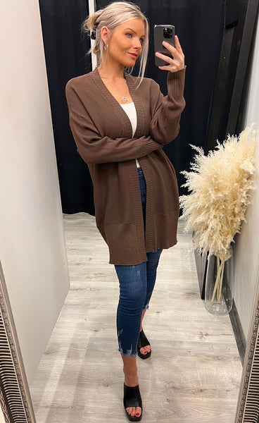 Besmock cadigan - choco