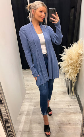 Zubasic cardigan - ash blue