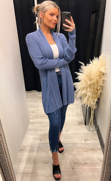 Zubasic cardigan - ash blue