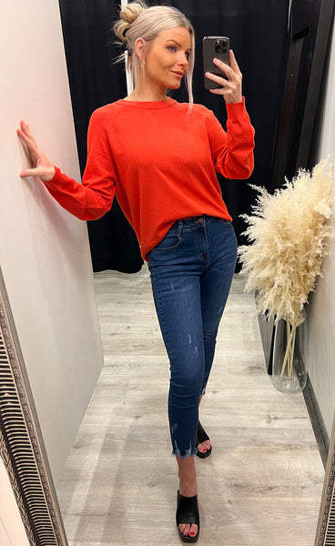 Neila pullover - aurora red