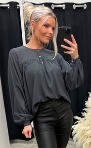Nella blouse - blue grey