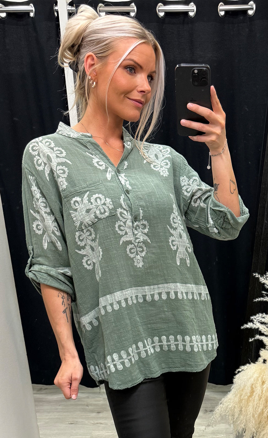 Safira blouse - agave green