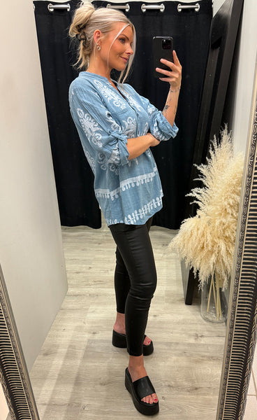 Safira blouse - ash blue