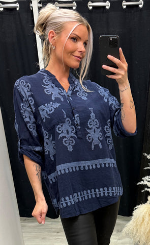Safira blouse - navy