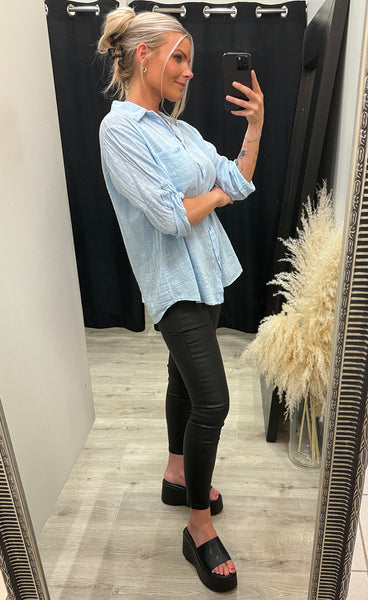 Alva blouse - light blue