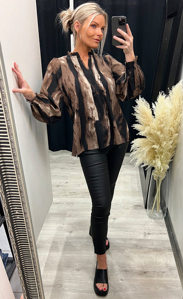 Korfu blouse - brown