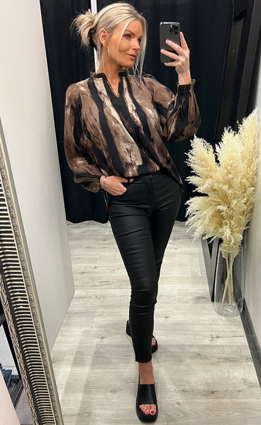 Korfu blouse - brown