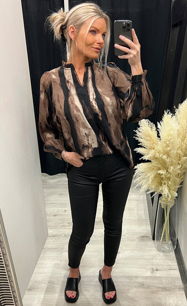 Korfu blouse - brown