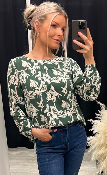 Meo blouse 1 - green mix