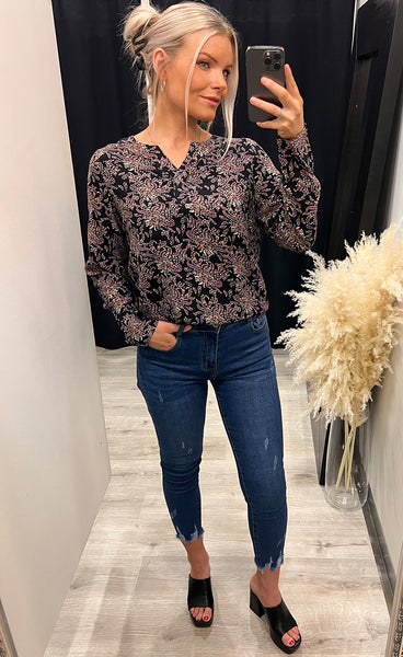 Kisa blouse 2 - black mix