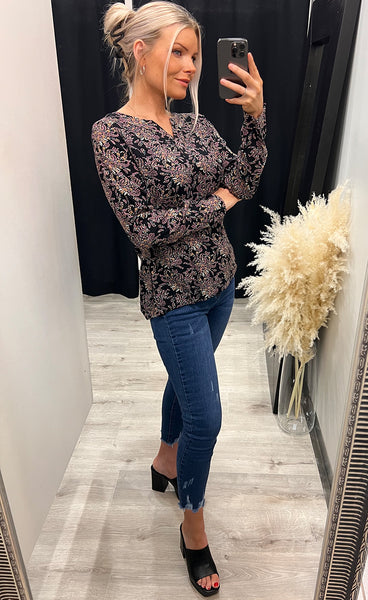 Kisa blouse 2 - black mix