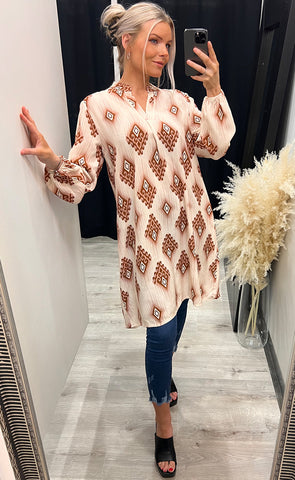 Ulrikka dress - ecru mix