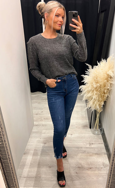 Eretta pullover 1 - grey melange