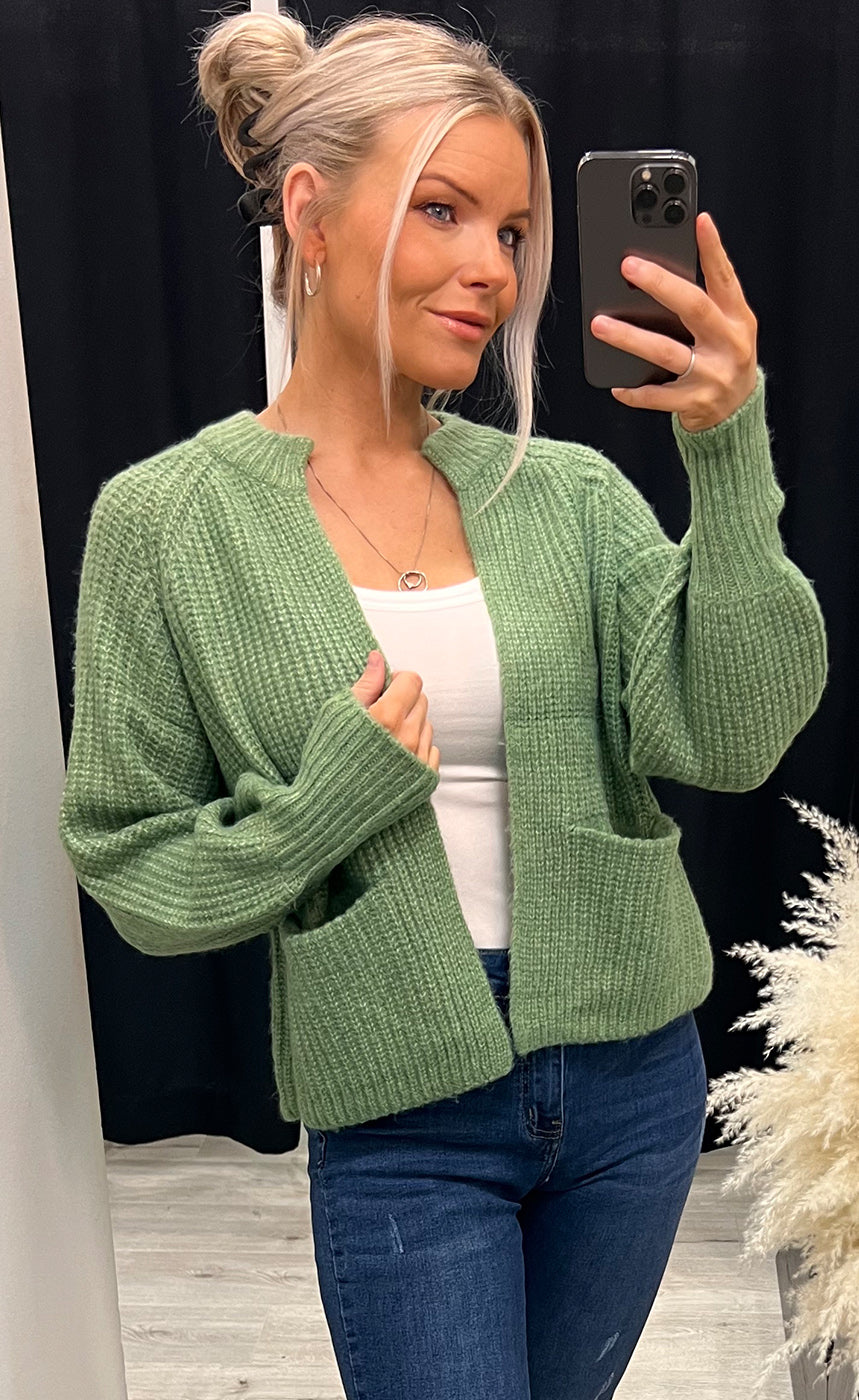 Beverly cardigan - green melange