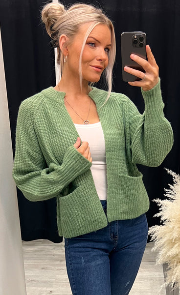 Beverly cardigan - green melange