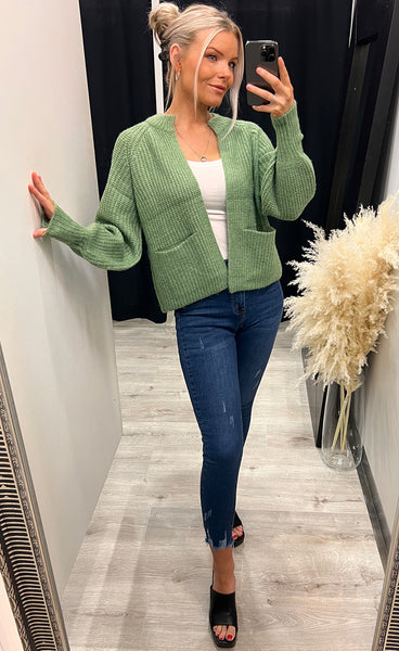 Beverly cardigan - green melange