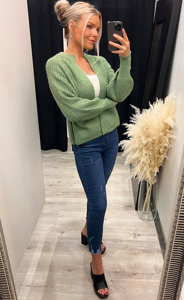Beverly cardigan - green melange