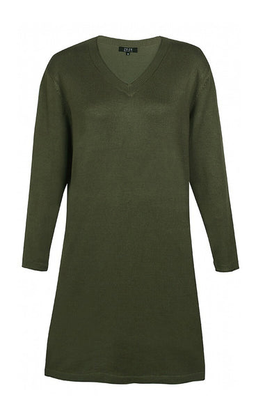Akita knit dress - olive