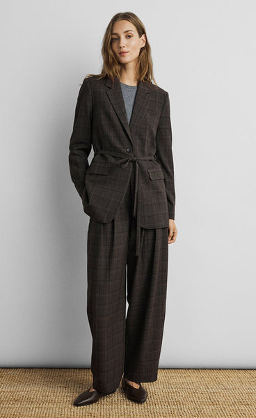 MSCH Johnna barrel pants - dark brown/corn