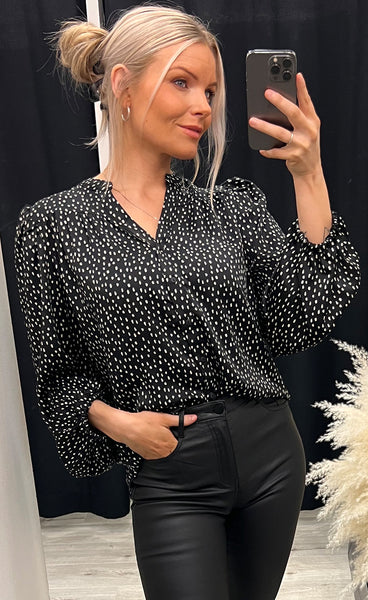 Hanalisa myrina shirt - black dot