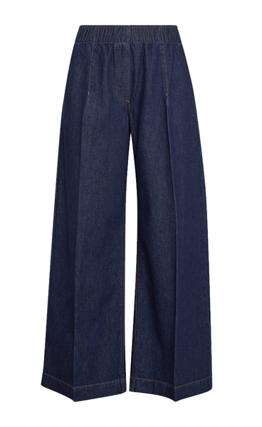 MSCH Sana lis pants - dark blue wash