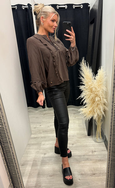PREPAIR Camilla blouse - brown