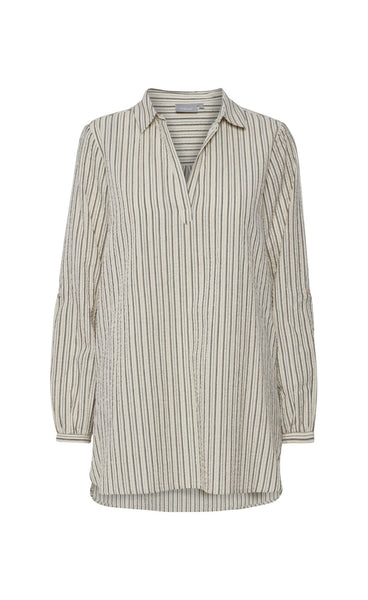 Coy tunic - ecru stripe
