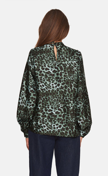 Vanti blouse - khaki/leo