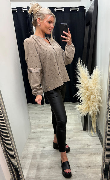 PREPAIR Harriet blouse - cappuccino
