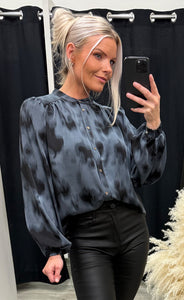 Jasmin blouse - grey black
