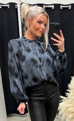 Jasmin blouse - grey black