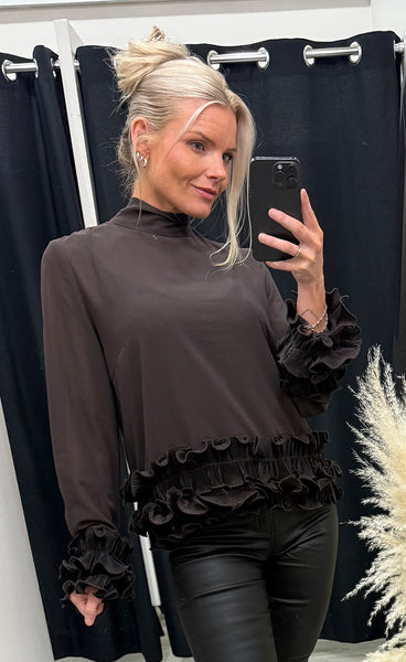 N-Latanietta blouse - chocolate