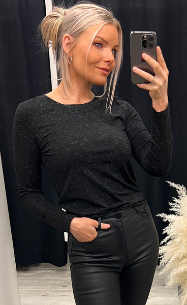 Rebel long sleeve - black lurex