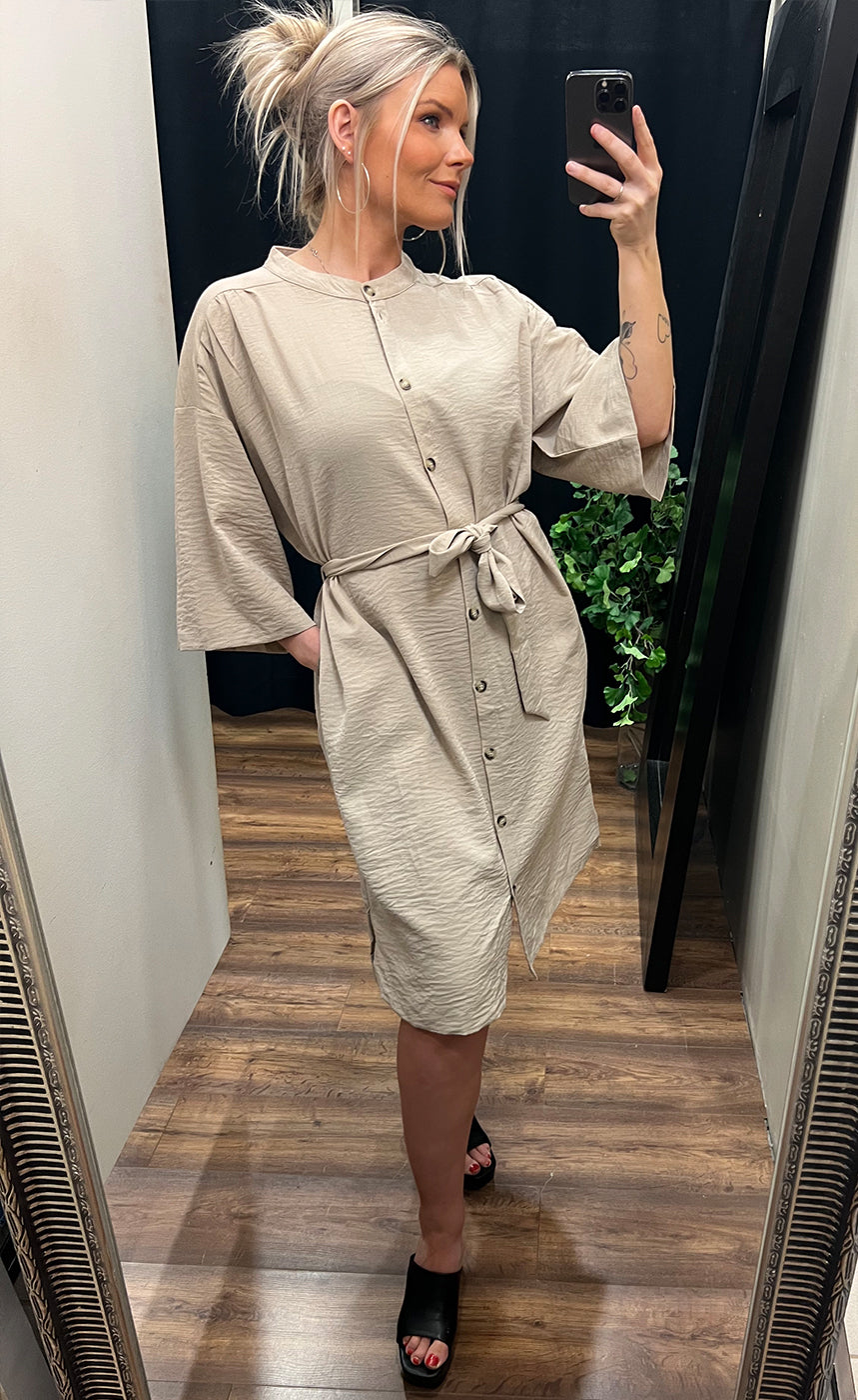 Jago dress PLUS - oxford tan