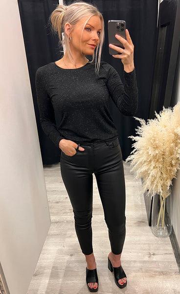 Rebel long sleeve - black lurex