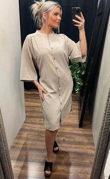 Jago dress PLUS - oxford tan