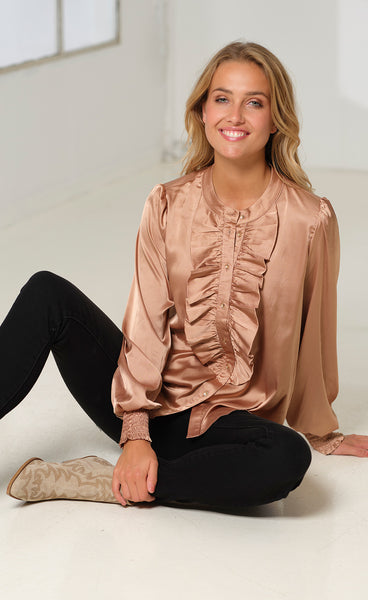 Scarlett blouse - camel