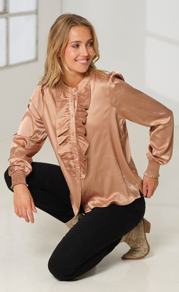 Scarlett blouse - camel