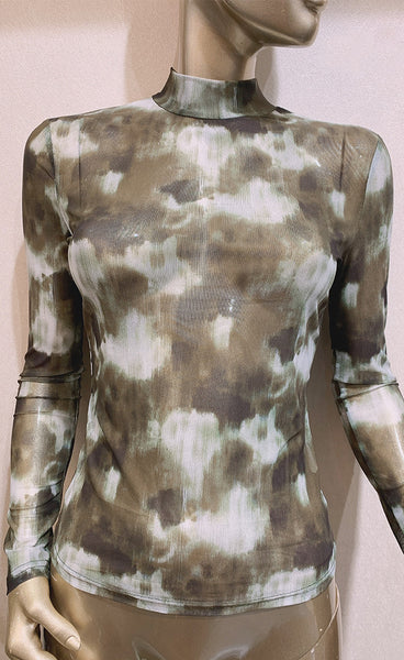 Athena mesh top - green