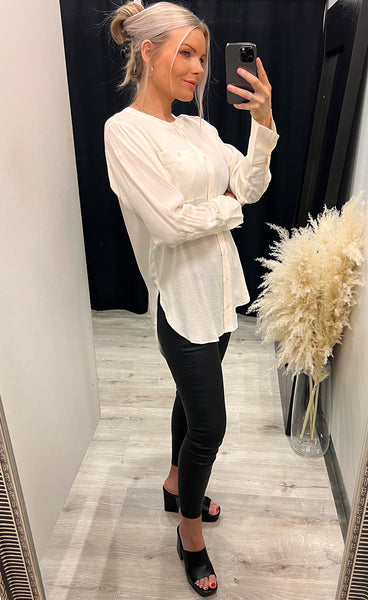Adienna maluca shirt - egret