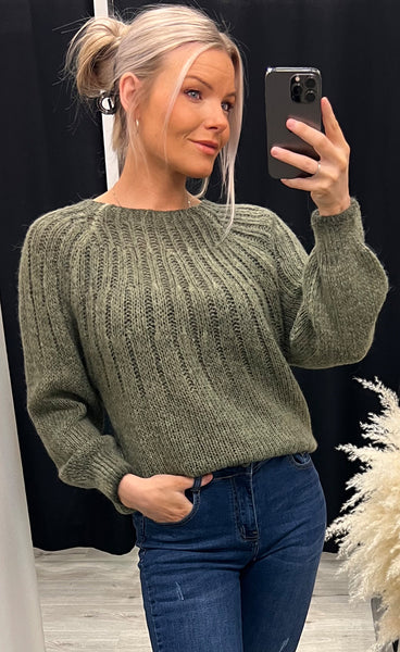 Carlie knit - loden green