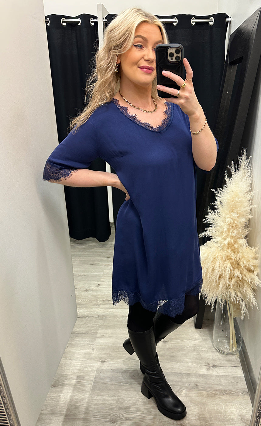 CENTRO kjóllinn - royal blue
