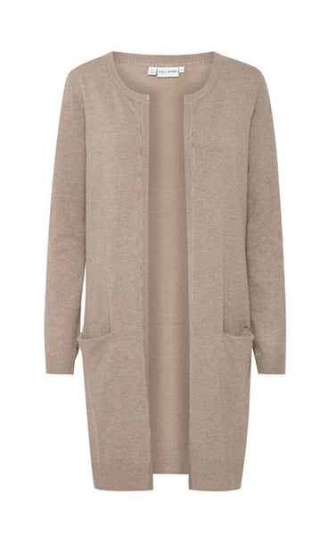 Sara long cardigan - walnut