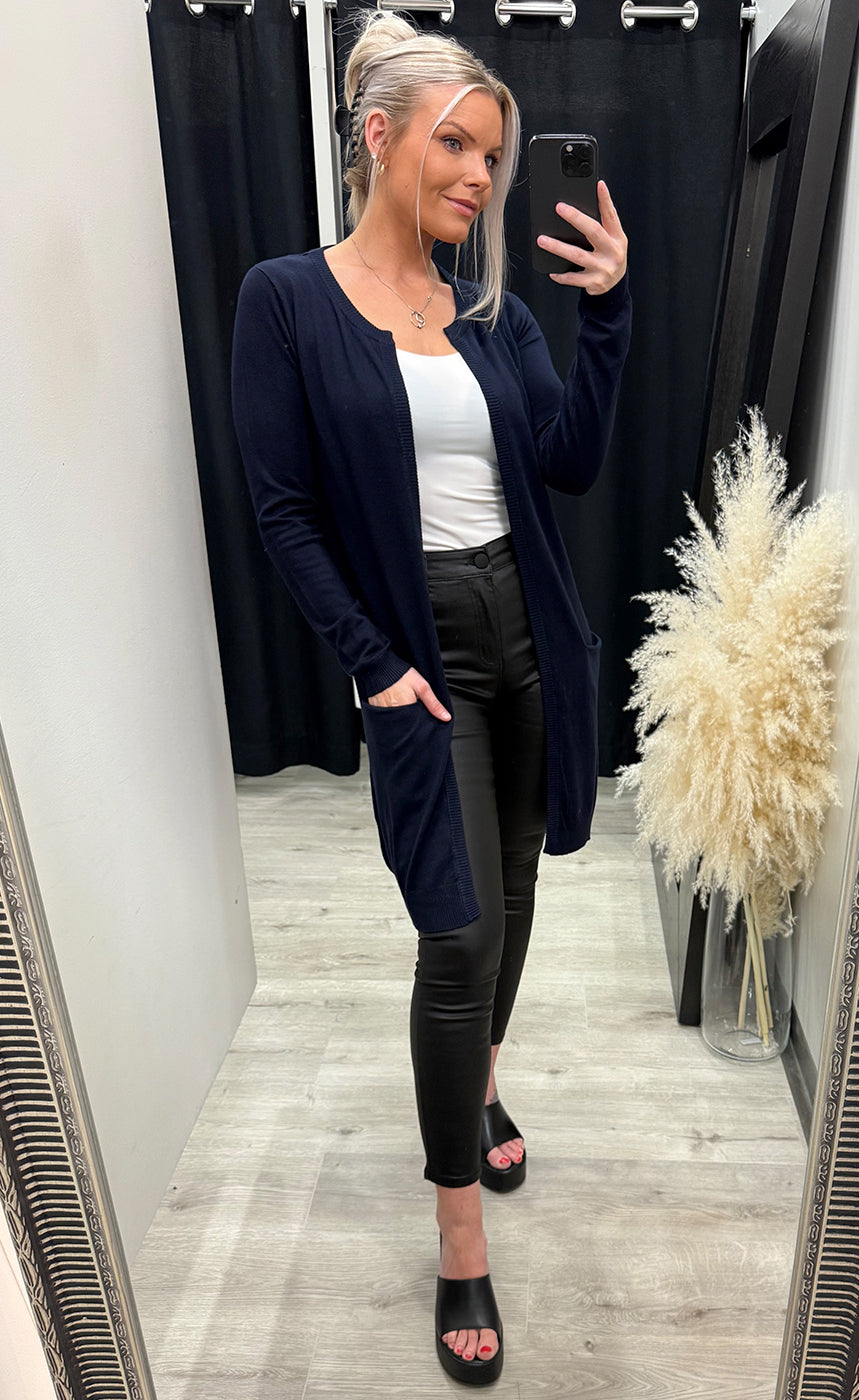 Sara long cardigan - navy