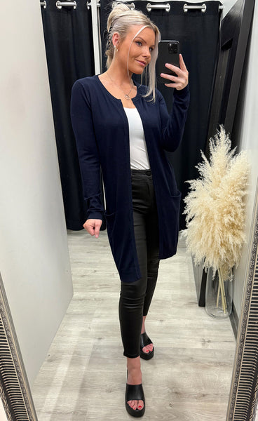 Sara long cardigan - navy